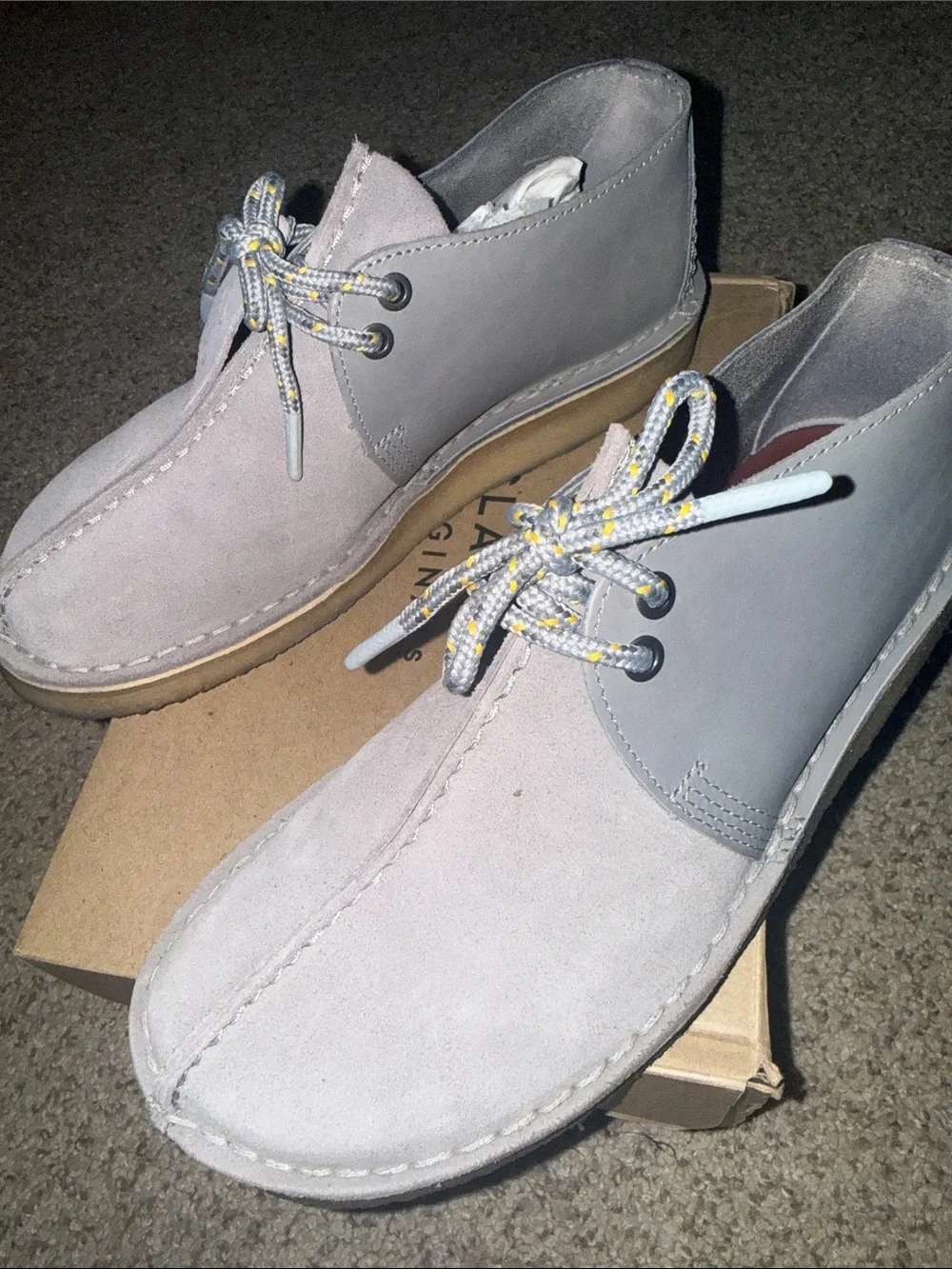 Clarks Desert Trek Boot - Blue Grey Combination - Men’s Size 7